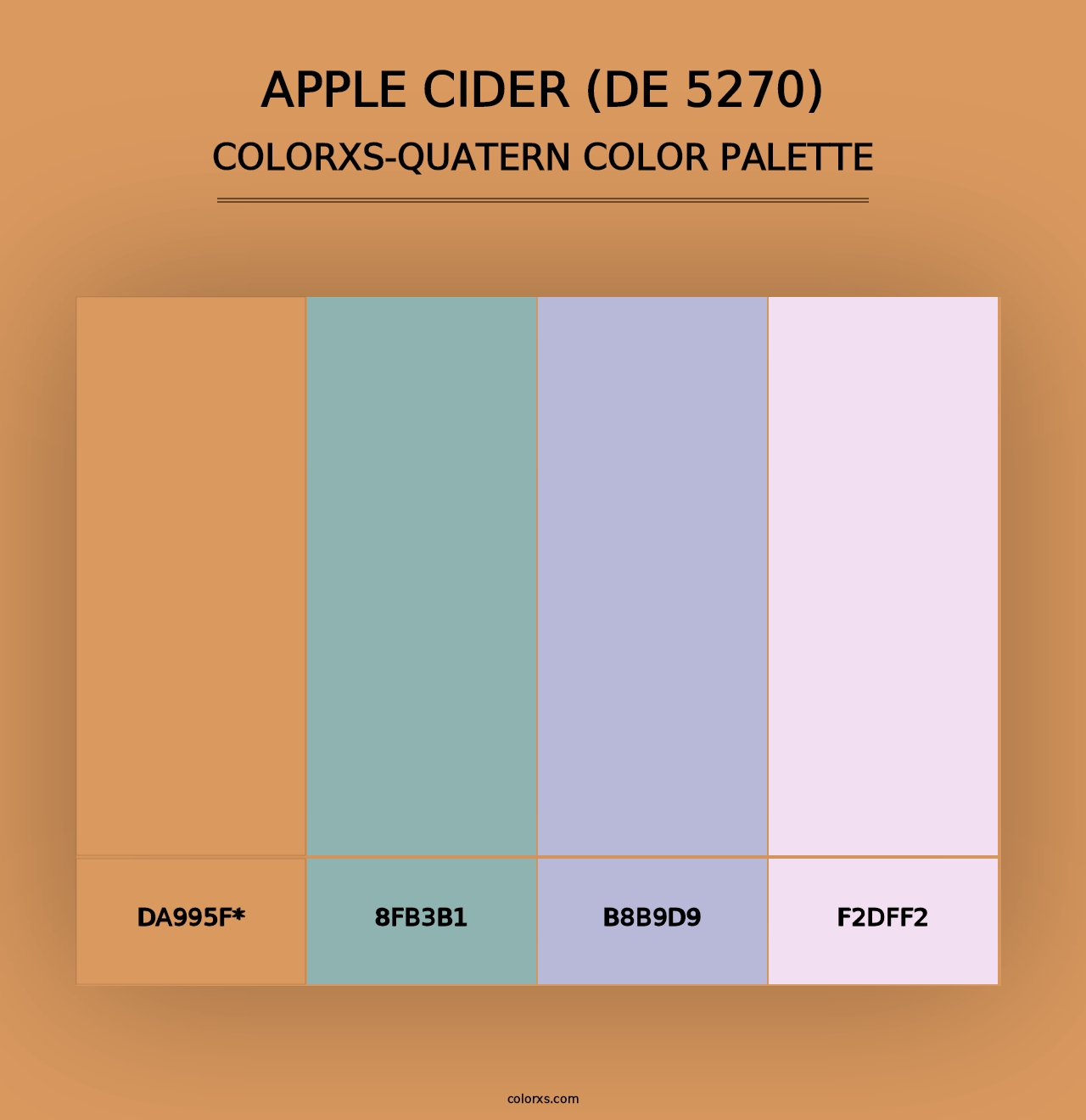 Apple Cider (DE 5270) - Colorxs Quad Palette