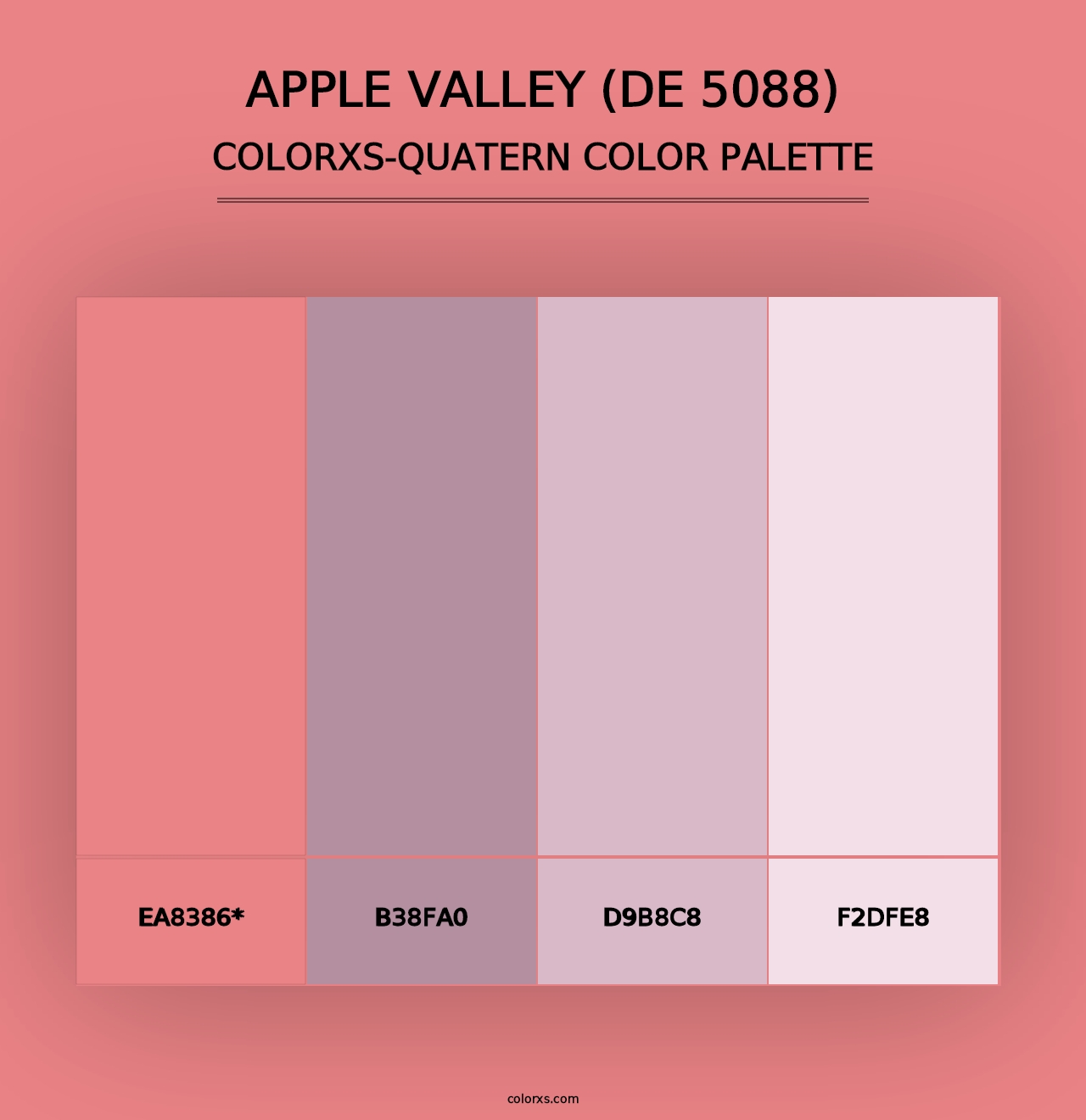 Apple Valley (DE 5088) - Colorxs Quad Palette