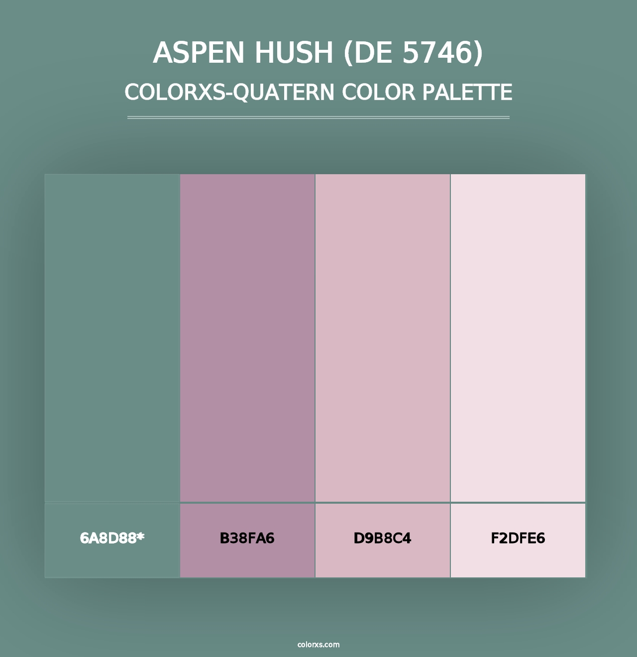 Aspen Hush (DE 5746) - Colorxs Quad Palette