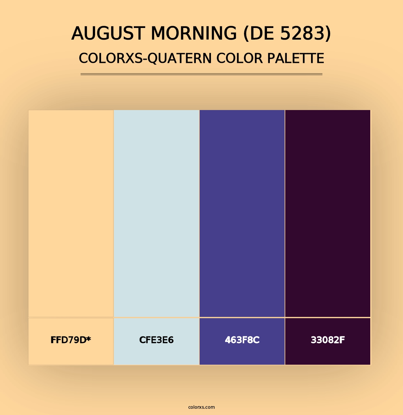 August Morning (DE 5283) - Colorxs Quad Palette