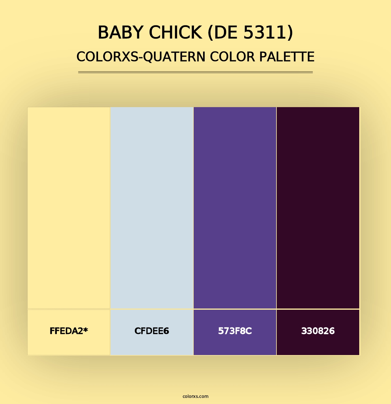 Baby Chick (DE 5311) - Colorxs Quad Palette