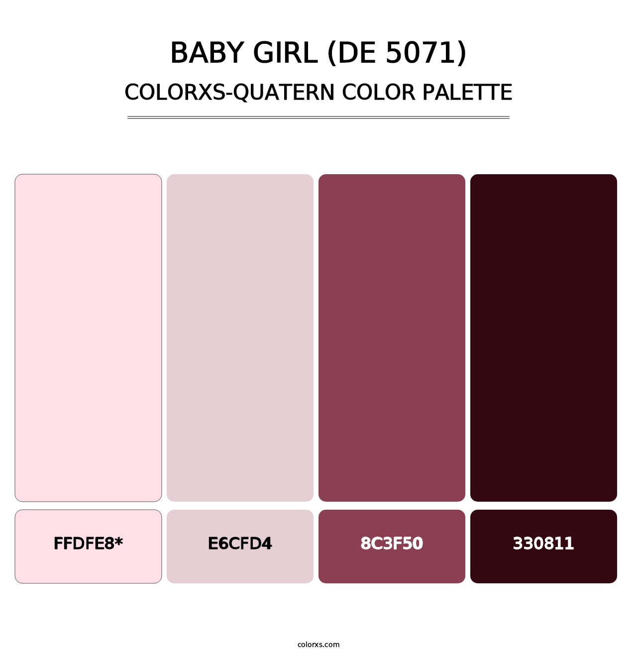 Baby Girl (DE 5071) - Colorxs Quad Palette