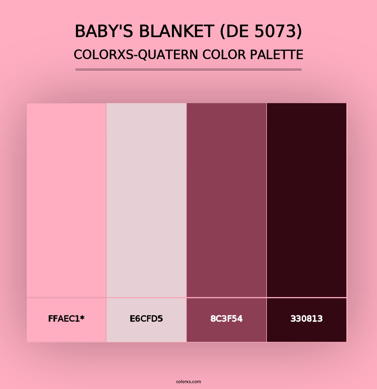 Baby's Blanket (DE 5073) - Colorxs Quad Palette