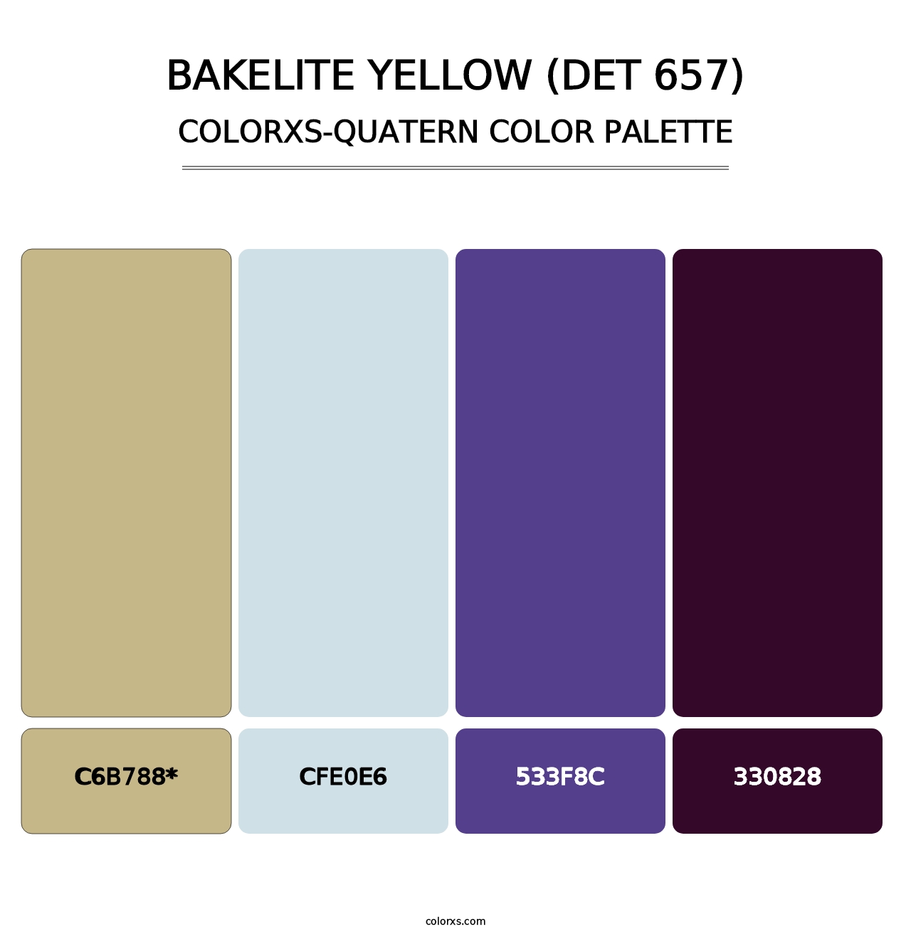 Bakelite Yellow (DET 657) - Colorxs Quad Palette