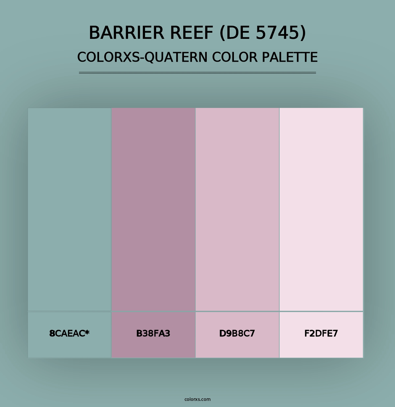 Barrier Reef (DE 5745) - Colorxs Quad Palette