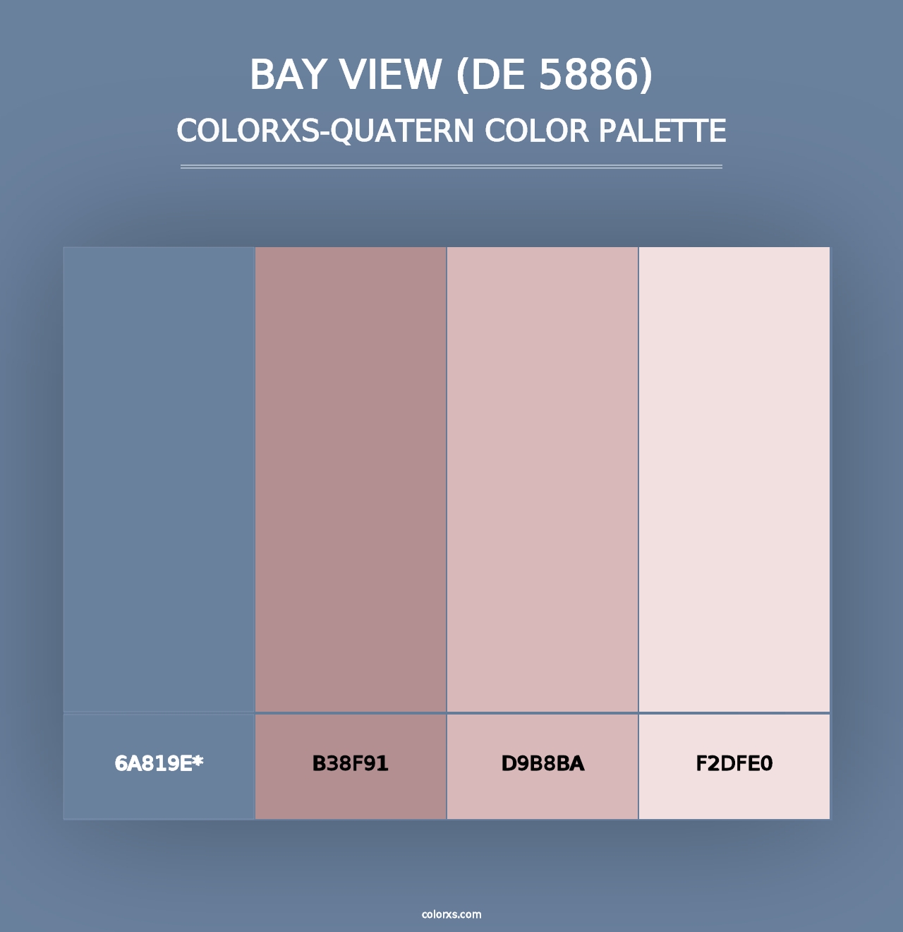 Bay View (DE 5886) - Colorxs Quad Palette