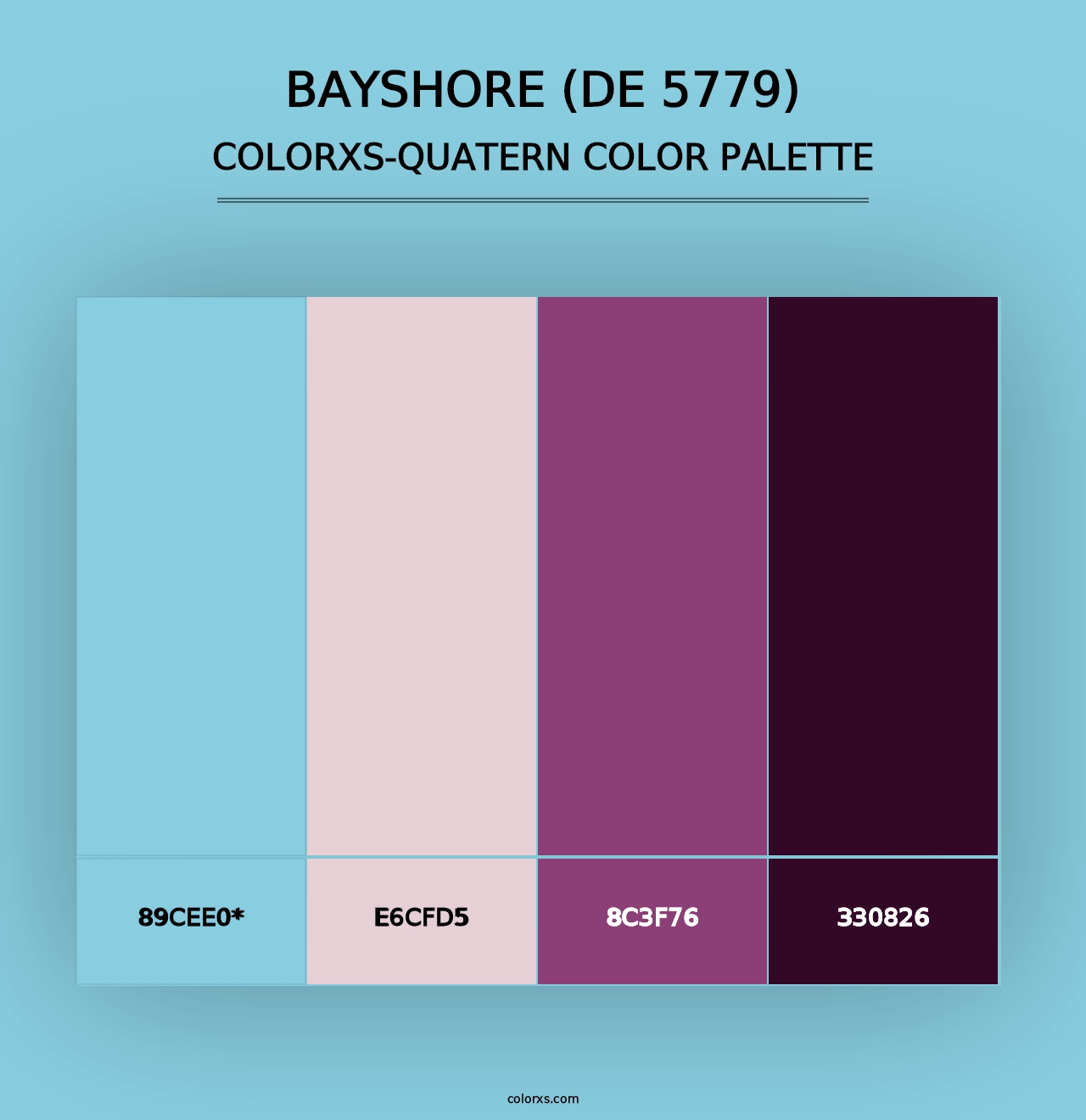 Bayshore (DE 5779) - Colorxs Quad Palette