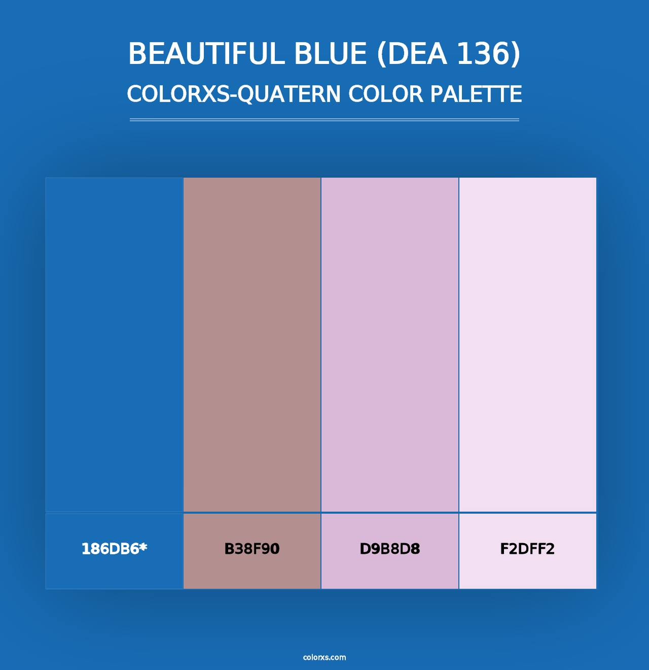 Beautiful Blue (DEA 136) - Colorxs Quad Palette