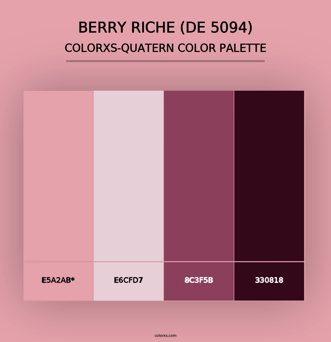 Berry Riche (DE 5094) - Colorxs Quad Palette