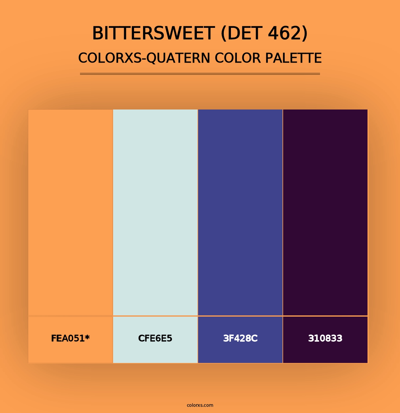 Bittersweet (DET 462) - Colorxs Quad Palette