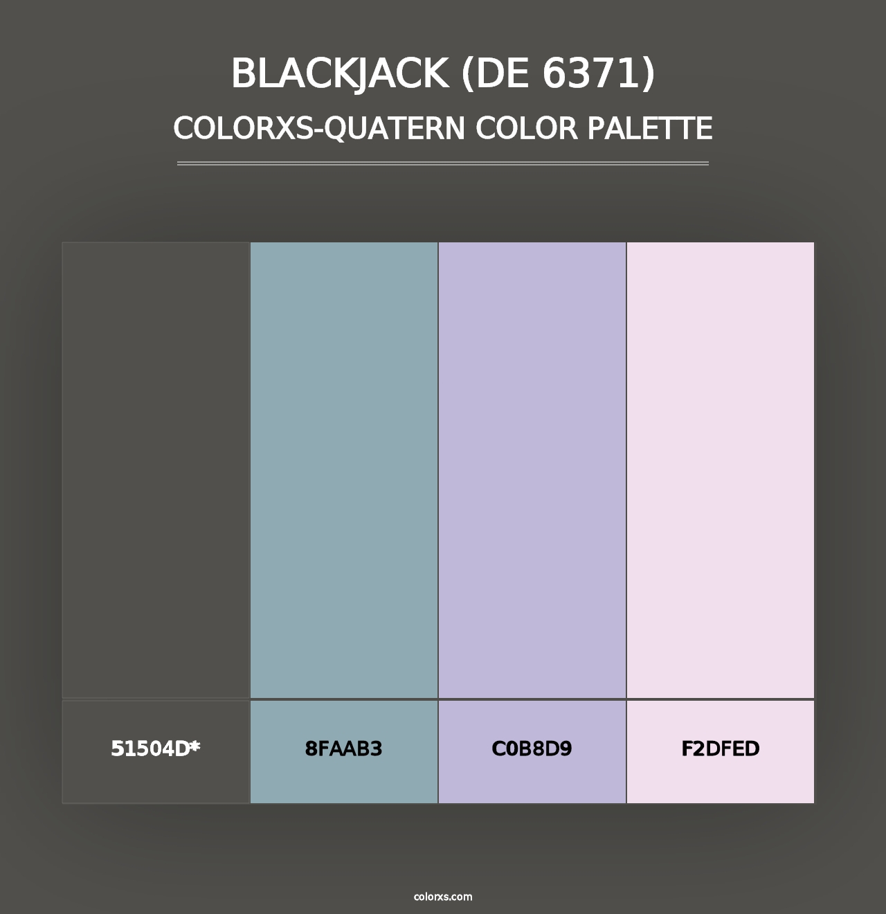 Blackjack (DE 6371) - Colorxs Quad Palette