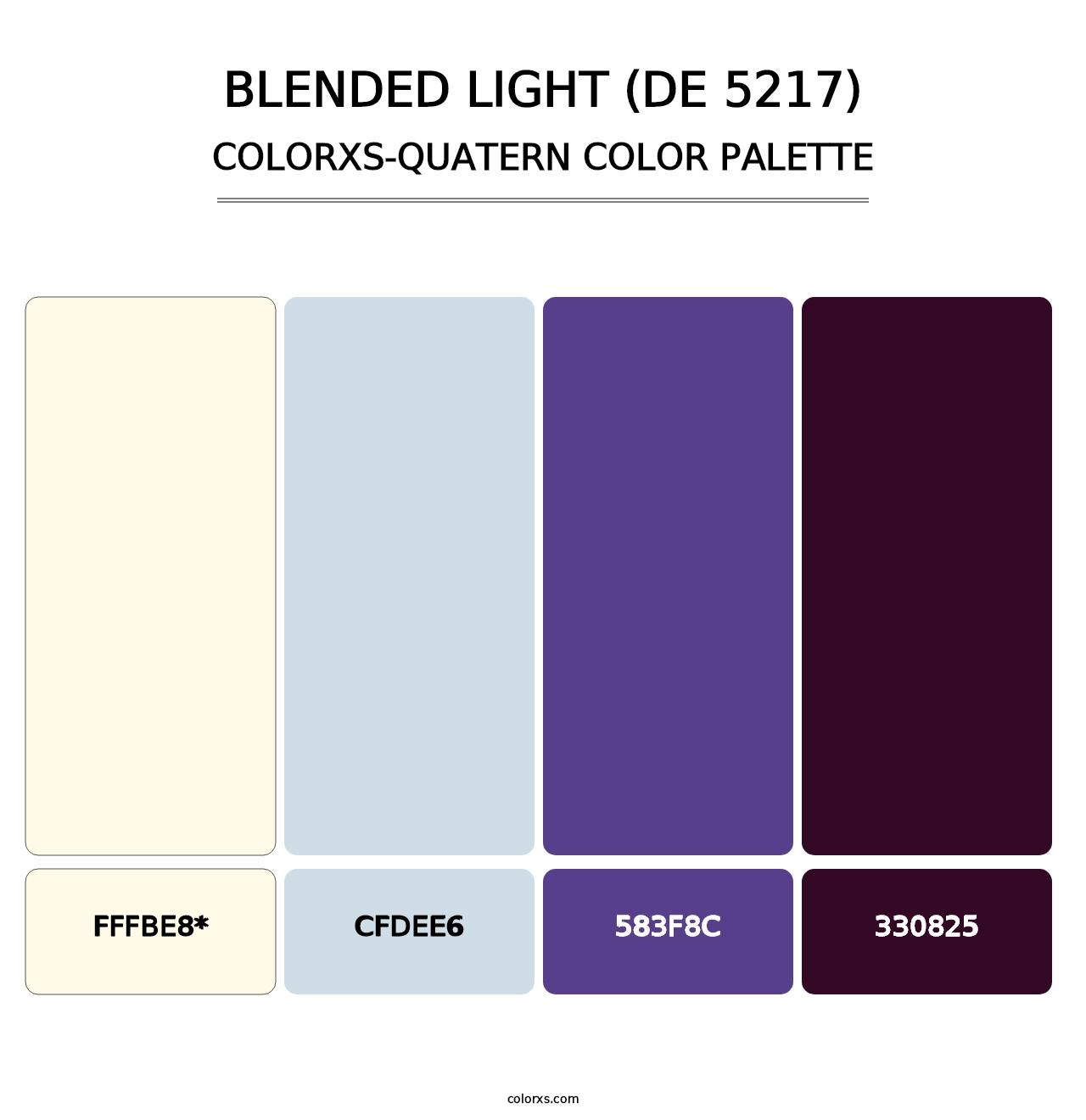 Blended Light (DE 5217) - Colorxs Quad Palette