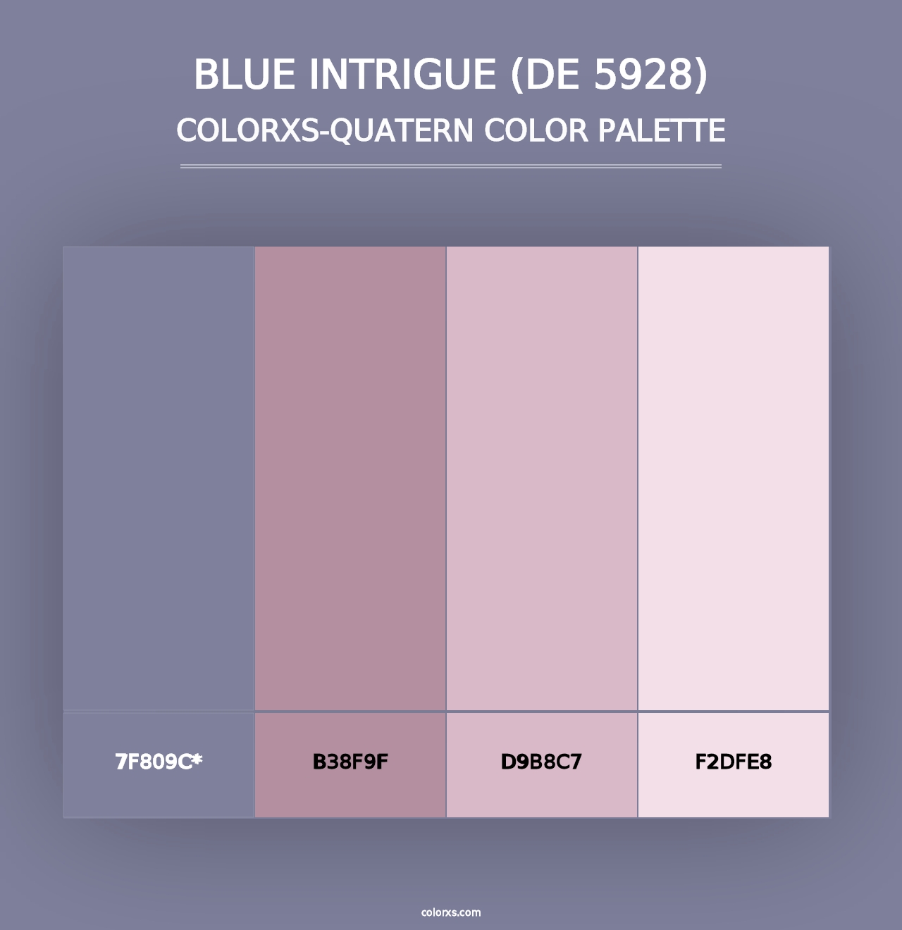 Blue Intrigue (DE 5928) - Colorxs Quad Palette