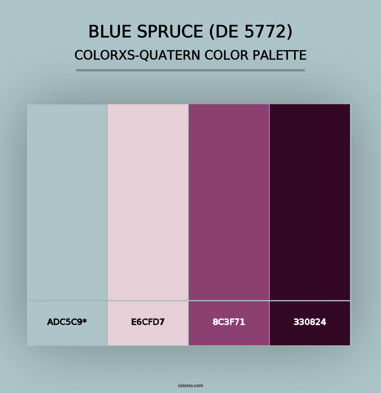 Blue Spruce (DE 5772) - Colorxs Quad Palette