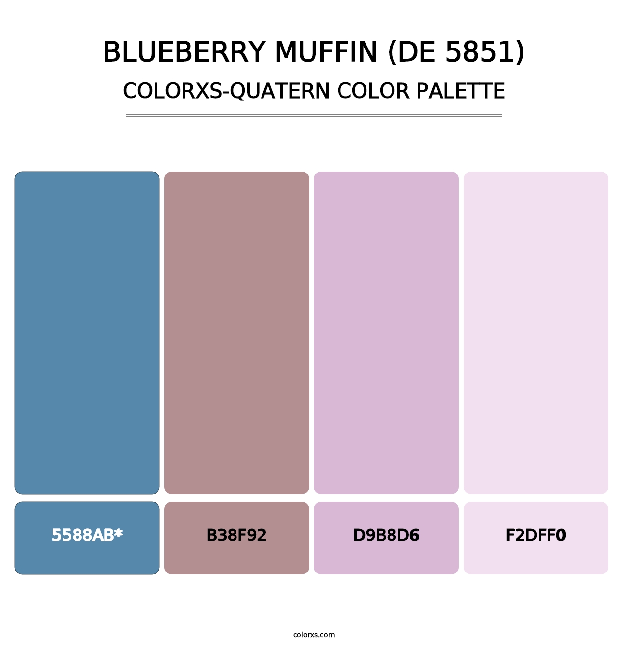 Blueberry Muffin (DE 5851) - Colorxs Quad Palette