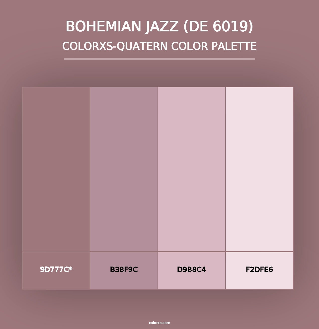 Bohemian Jazz (DE 6019) - Colorxs Quad Palette