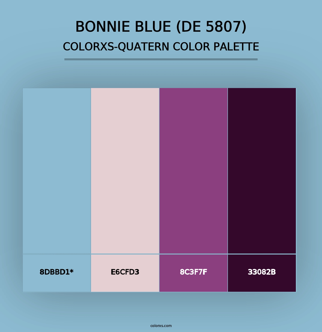 Bonnie Blue (DE 5807) - Colorxs Quad Palette