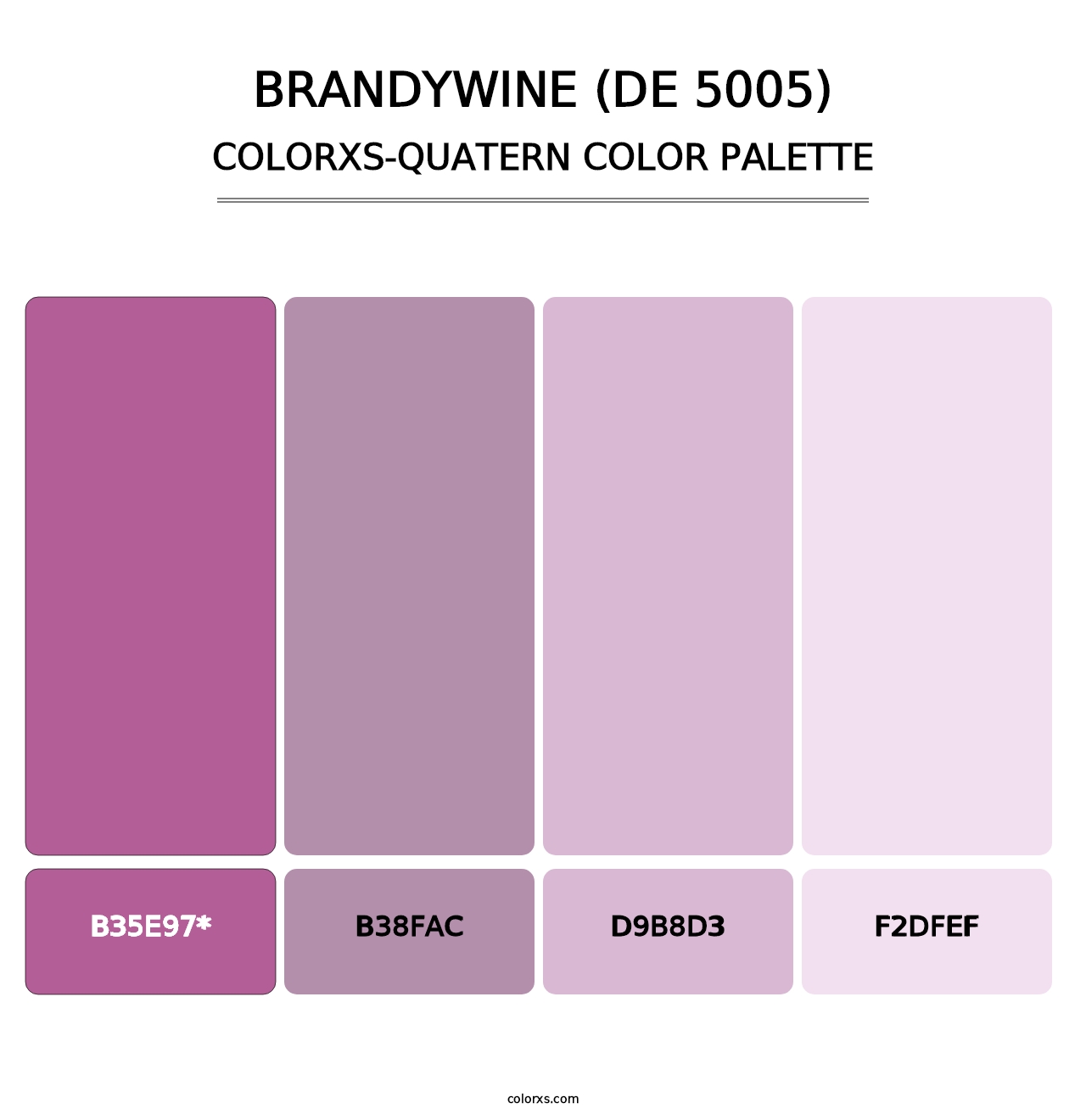 Brandywine (DE 5005) - Colorxs Quad Palette