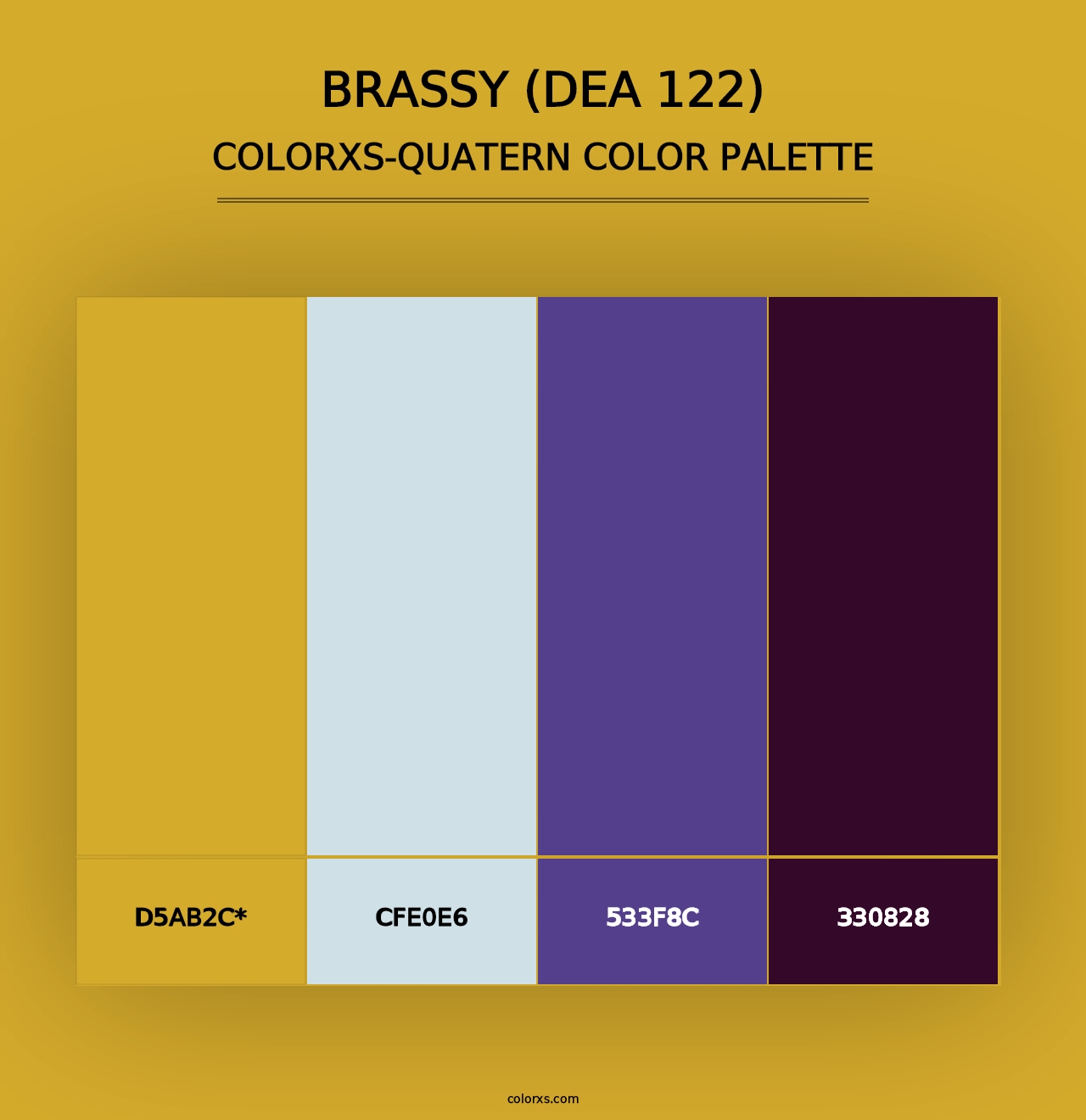 Brassy (DEA 122) - Colorxs Quad Palette