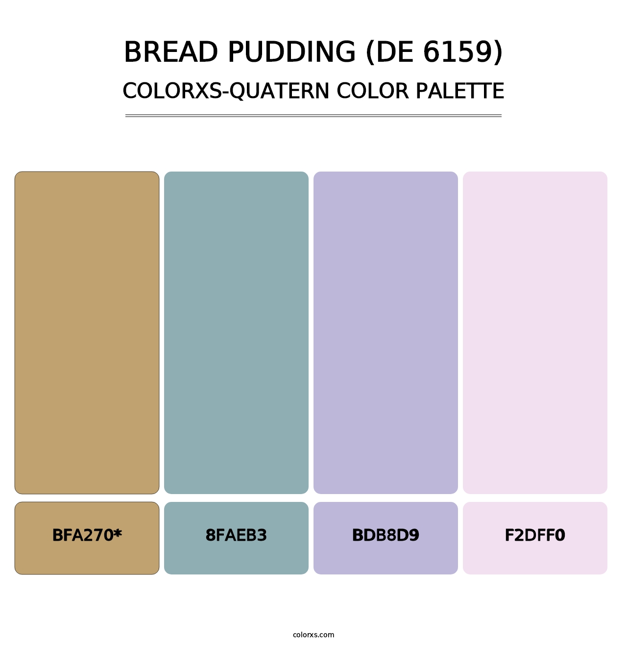 Bread Pudding (DE 6159) - Colorxs Quad Palette