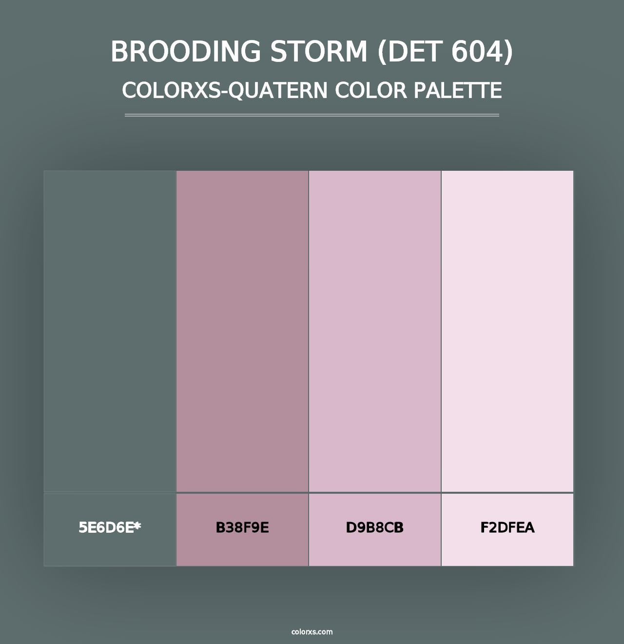 Brooding Storm (DET 604) - Colorxs Quad Palette