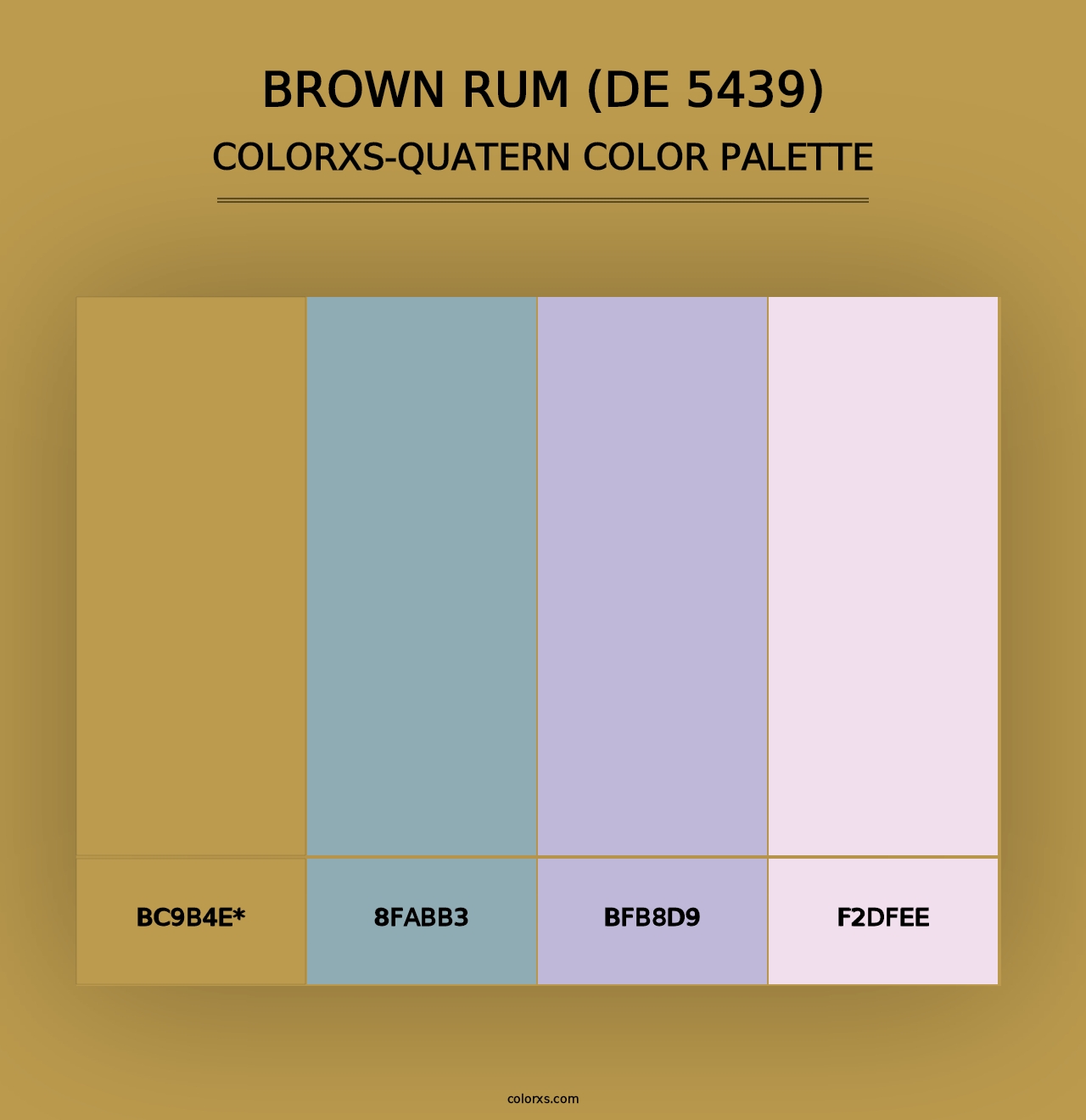 Brown Rum (DE 5439) - Colorxs Quad Palette