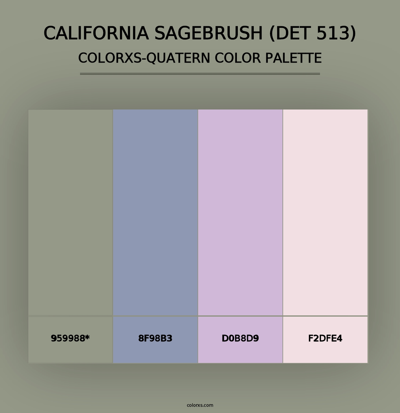 California Sagebrush (DET 513) - Colorxs Quad Palette