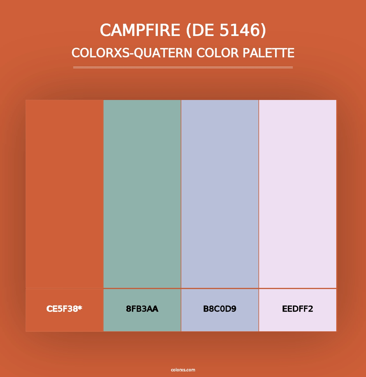 Campfire (DE 5146) - Colorxs Quad Palette