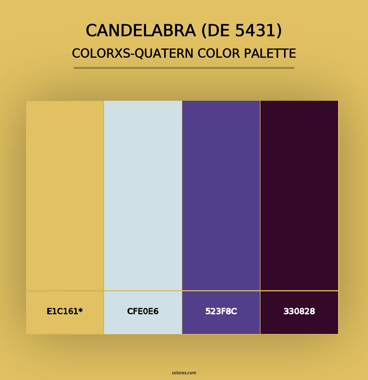 Candelabra (DE 5431) - Colorxs Quad Palette