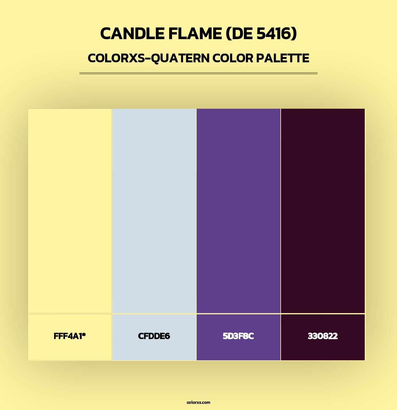 Candle Flame (DE 5416) - Colorxs Quad Palette