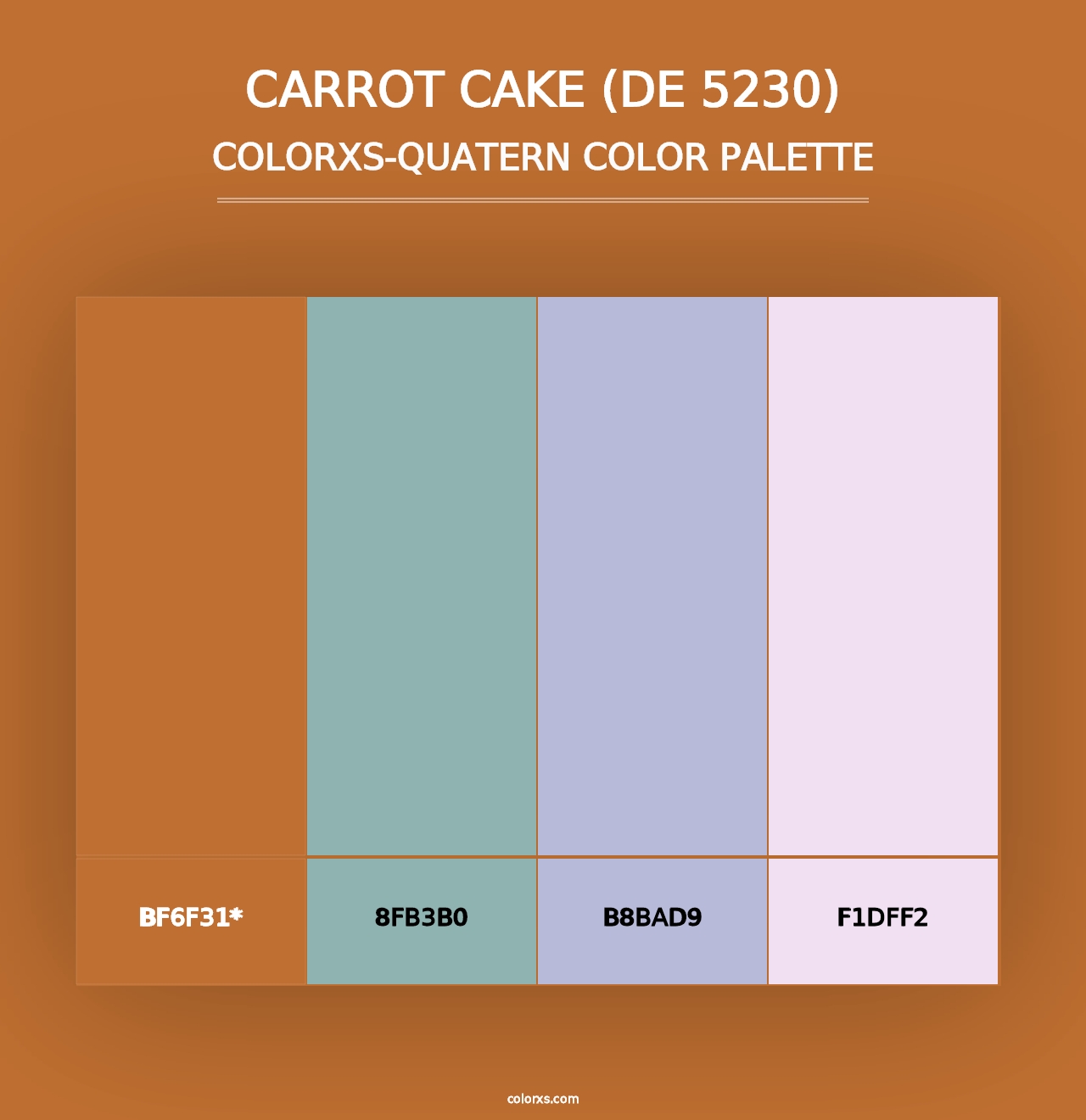 Carrot Cake (DE 5230) - Colorxs Quad Palette