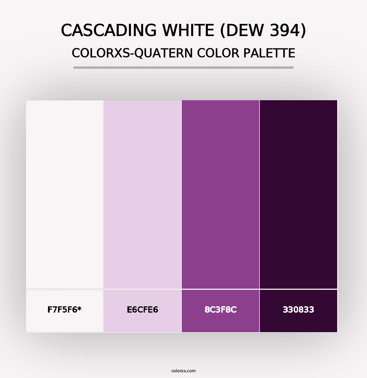 Cascading White (DEW 394) - Colorxs Quad Palette