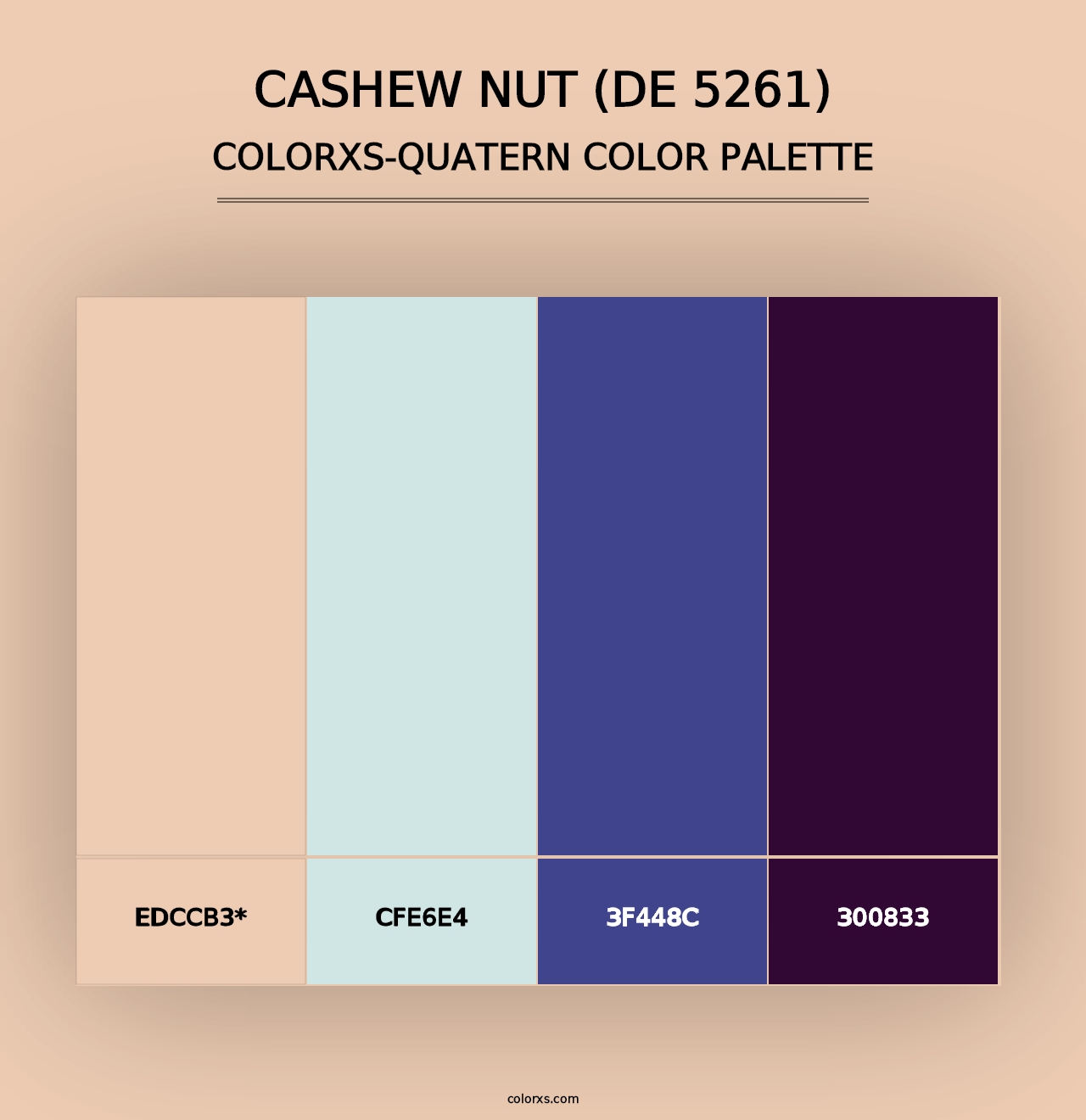 Cashew Nut (DE 5261) - Colorxs Quad Palette