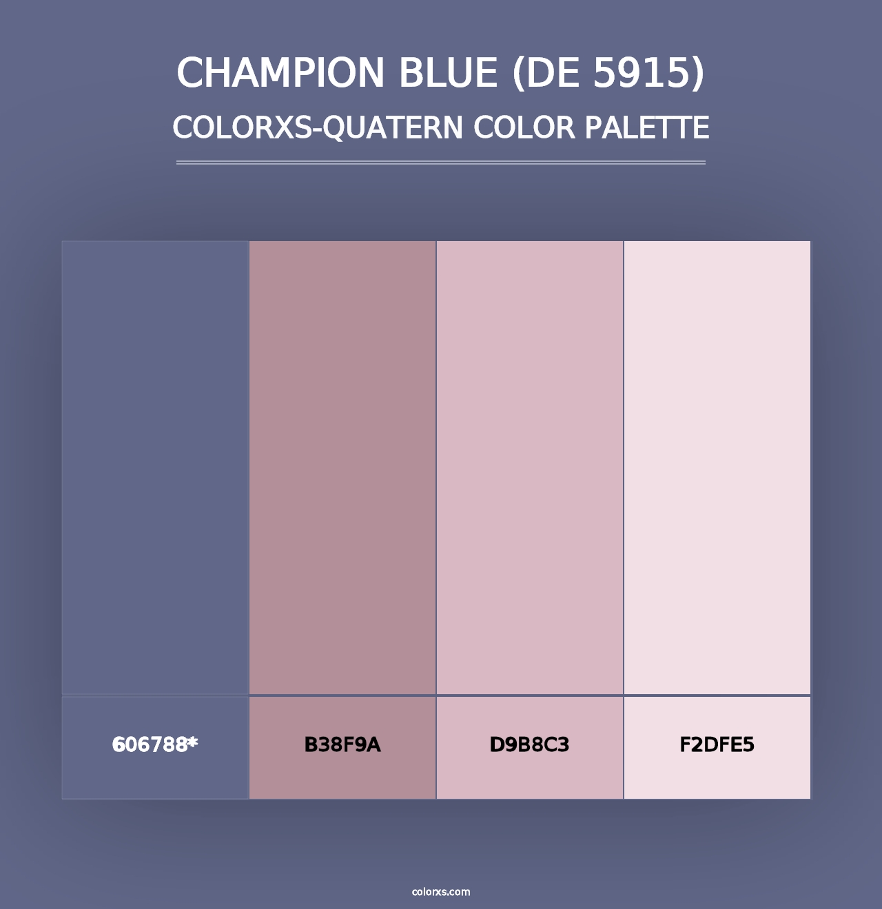 Champion Blue (DE 5915) - Colorxs Quad Palette