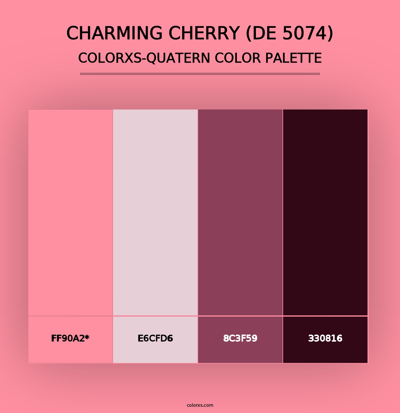 Charming Cherry (DE 5074) - Colorxs Quad Palette