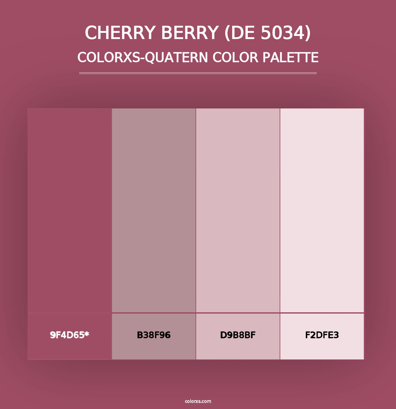 Cherry Berry (DE 5034) - Colorxs Quad Palette