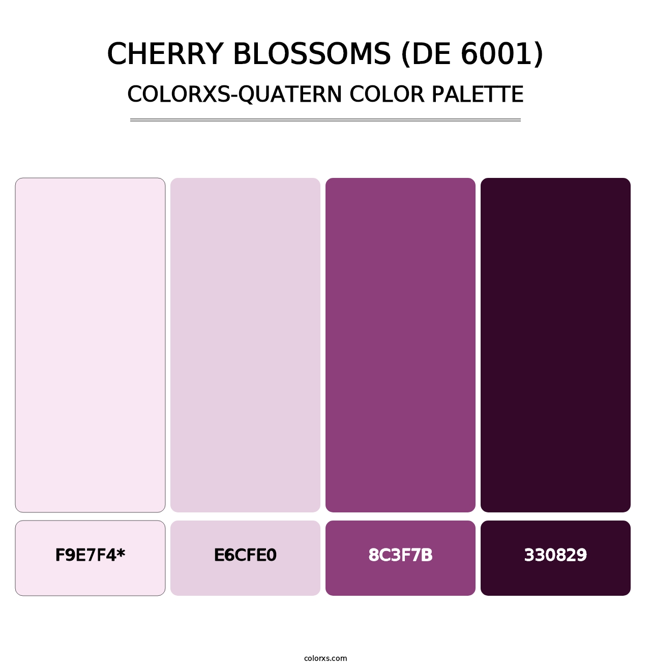 Cherry Blossoms (DE 6001) - Colorxs Quad Palette