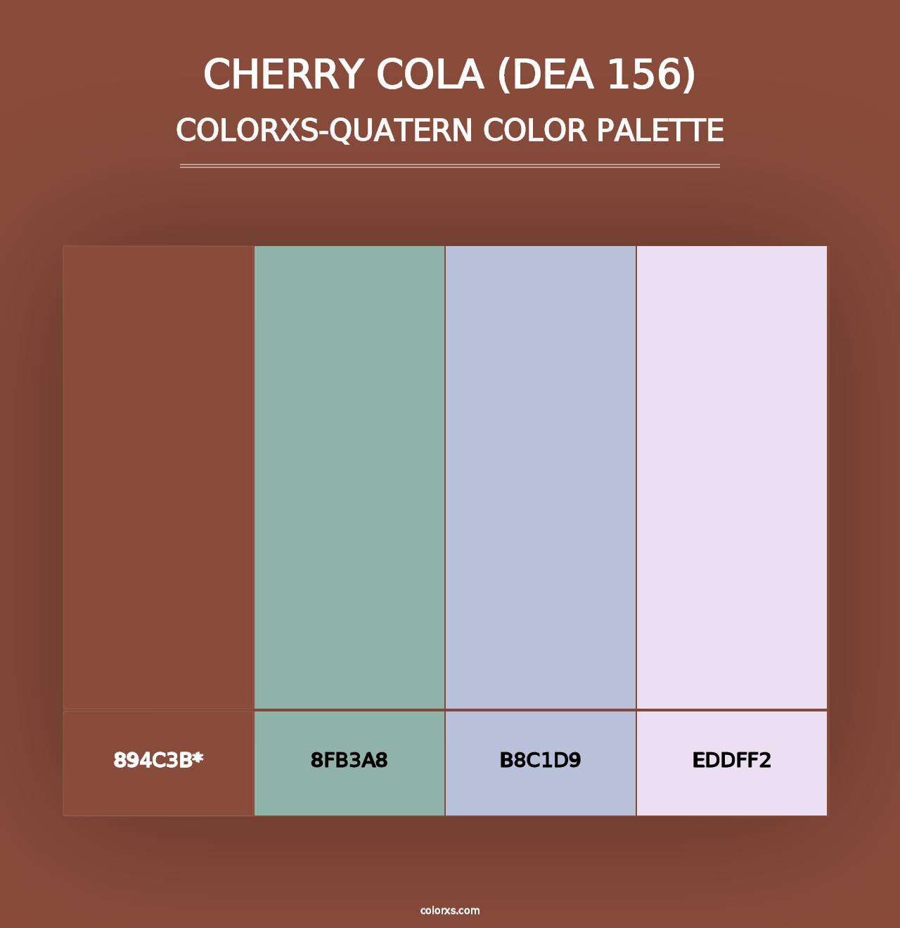 Cherry Cola (DEA 156) - Colorxs Quad Palette