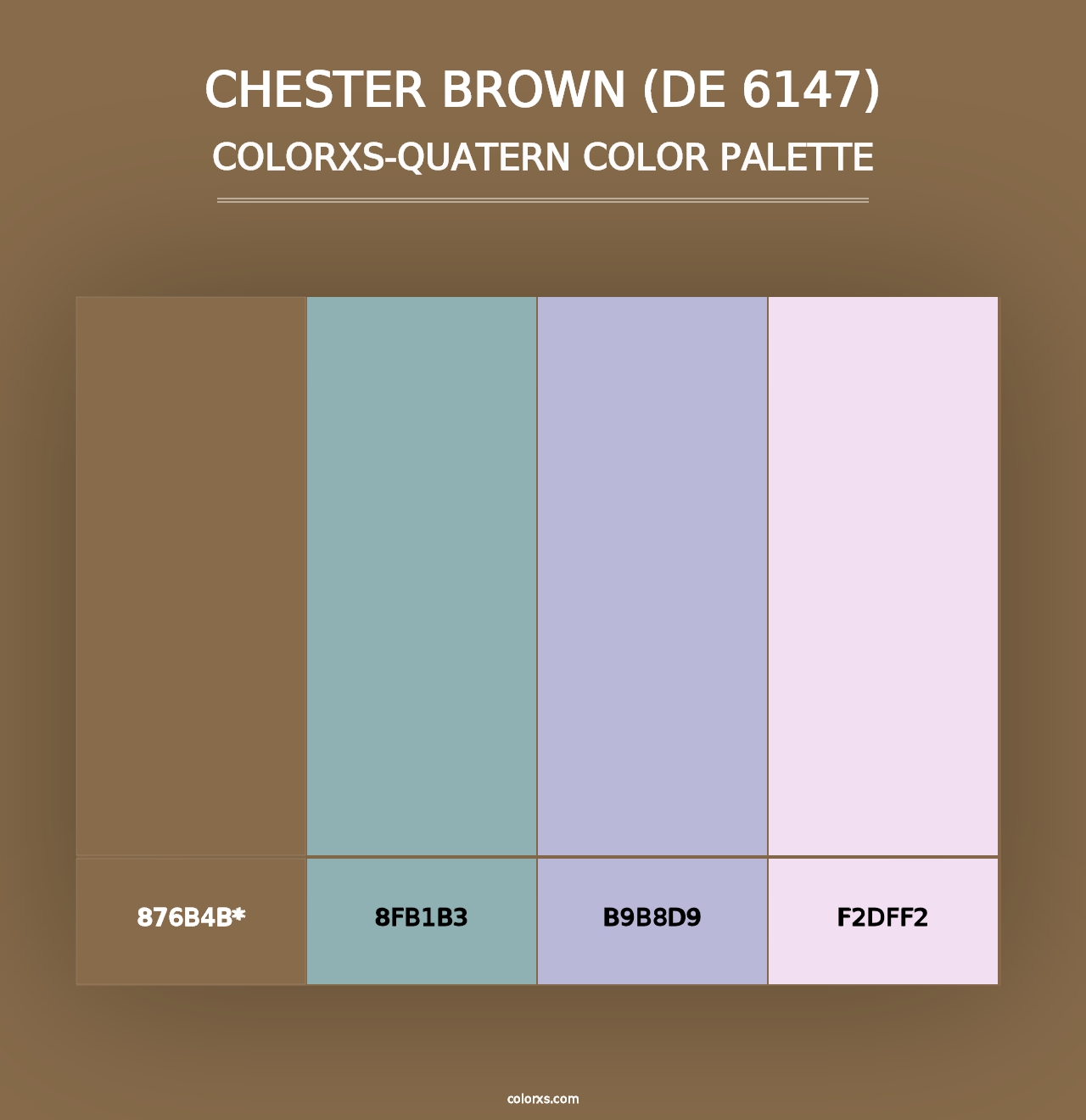 Chester Brown (DE 6147) - Colorxs Quad Palette