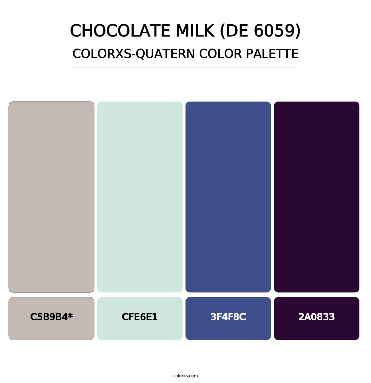 Chocolate Milk (DE 6059) - Colorxs Quad Palette