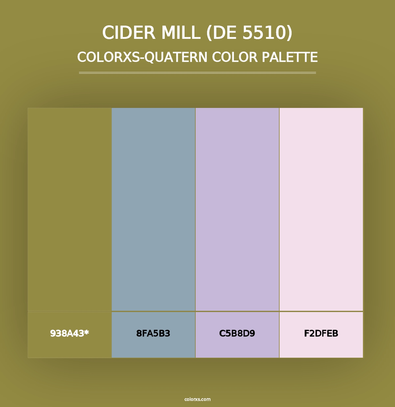 Cider Mill (DE 5510) - Colorxs Quad Palette