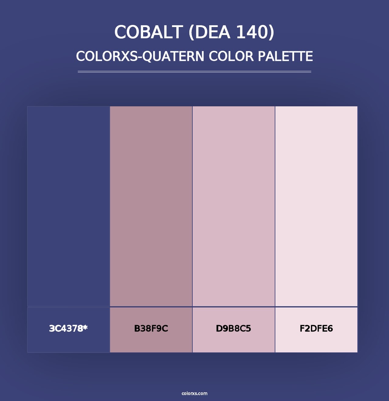 Cobalt (DEA 140) - Colorxs Quad Palette