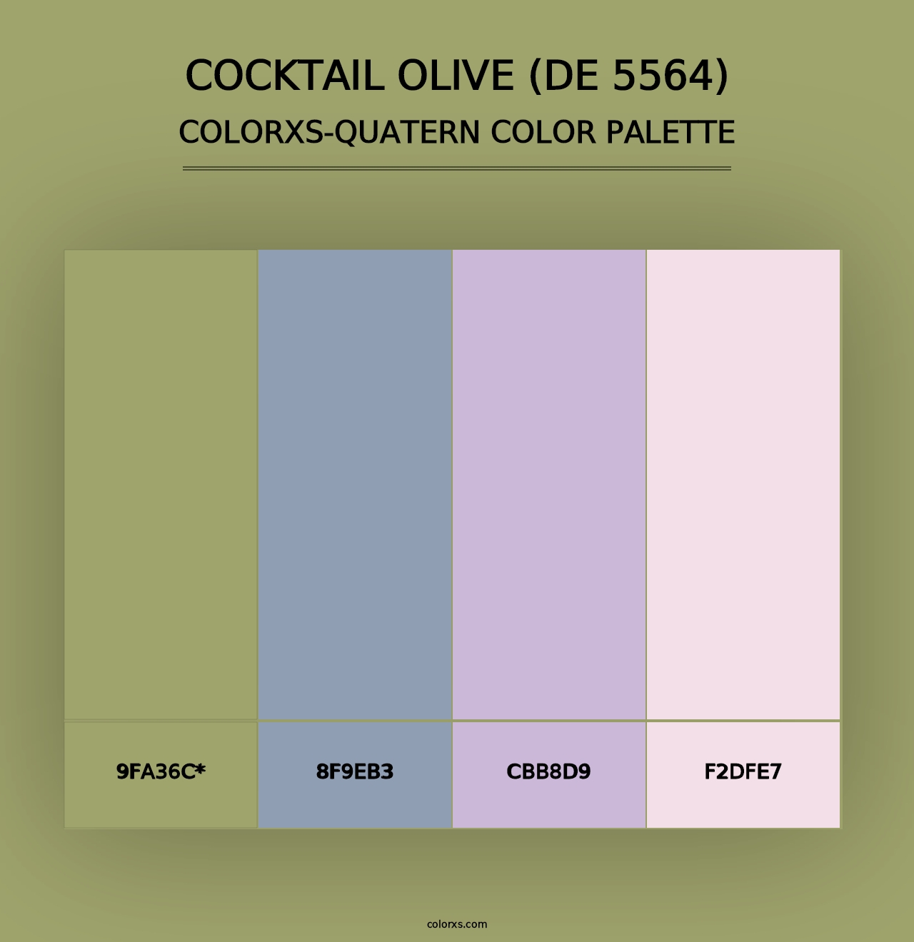 Cocktail Olive (DE 5564) - Colorxs Quad Palette