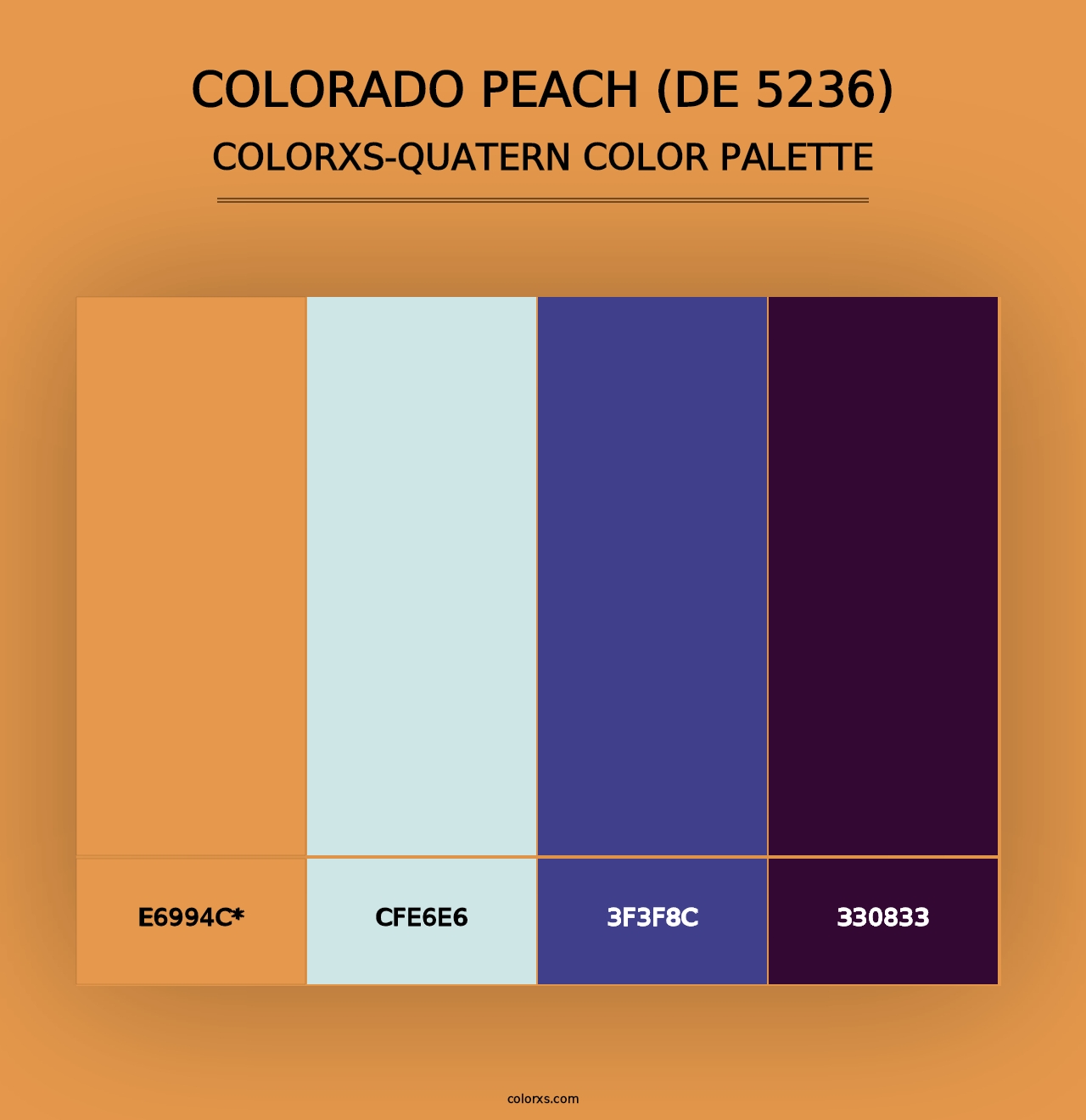 Colorado Peach (DE 5236) - Colorxs Quad Palette