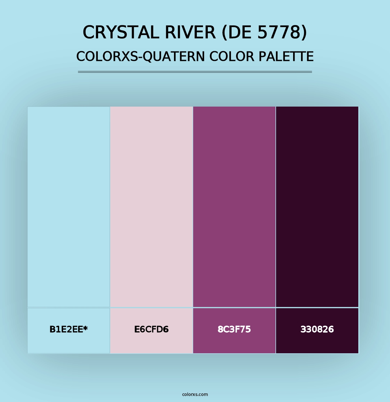 Crystal River (DE 5778) - Colorxs Quad Palette