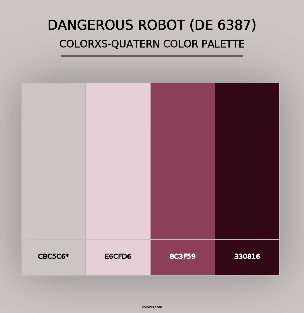 Dangerous Robot (DE 6387) - Colorxs Quad Palette