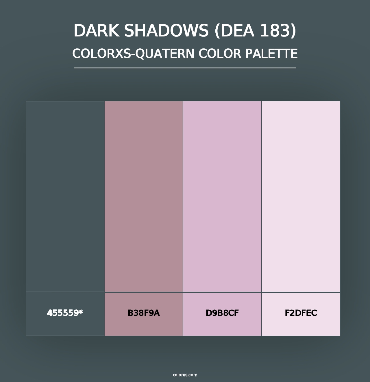 Dark Shadows (DEA 183) - Colorxs Quad Palette