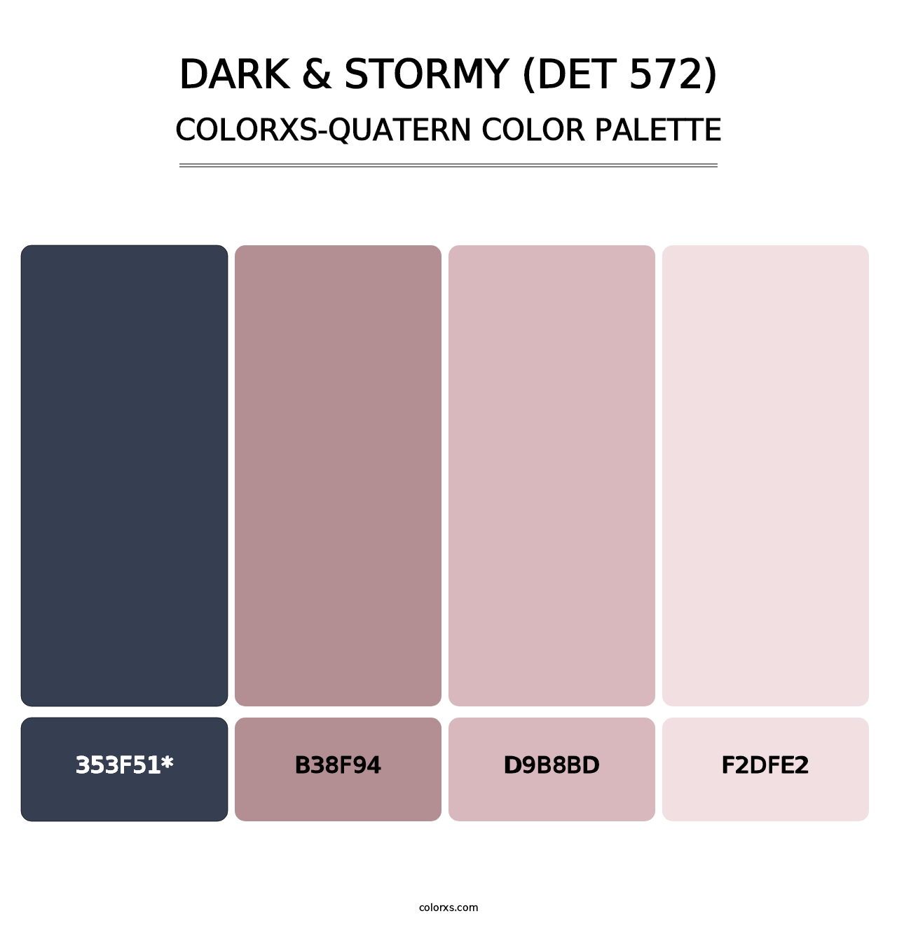 Dark & Stormy (DET 572) - Colorxs Quad Palette