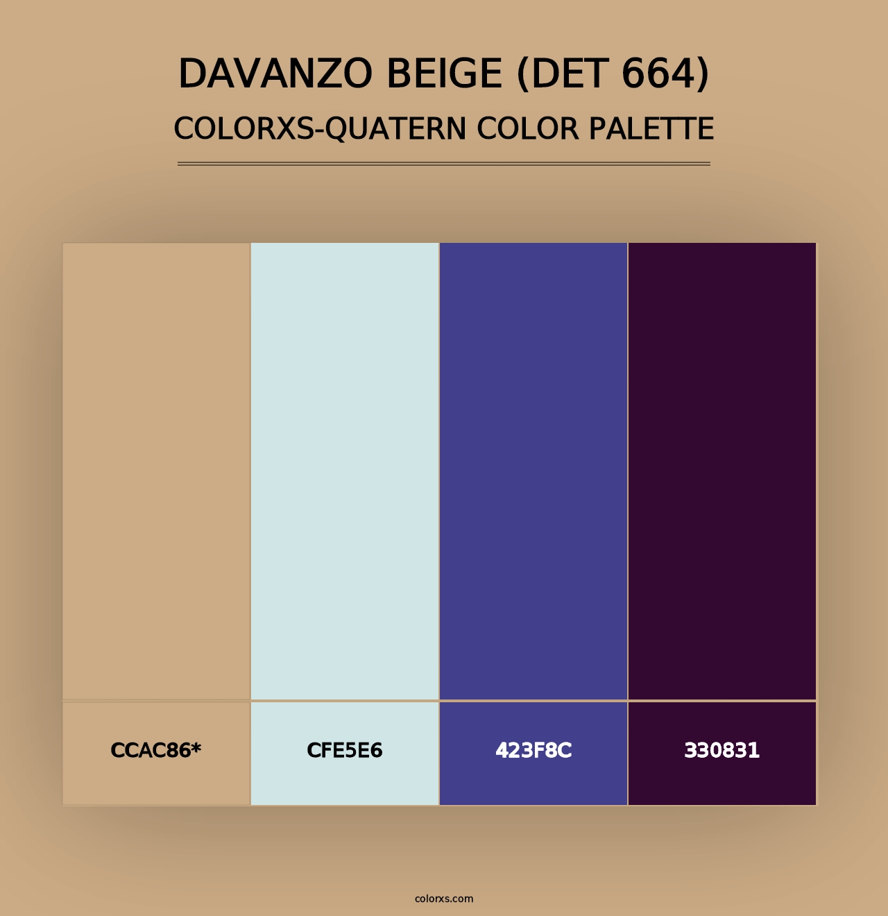 DaVanzo Beige (DET 664) - Colorxs Quad Palette