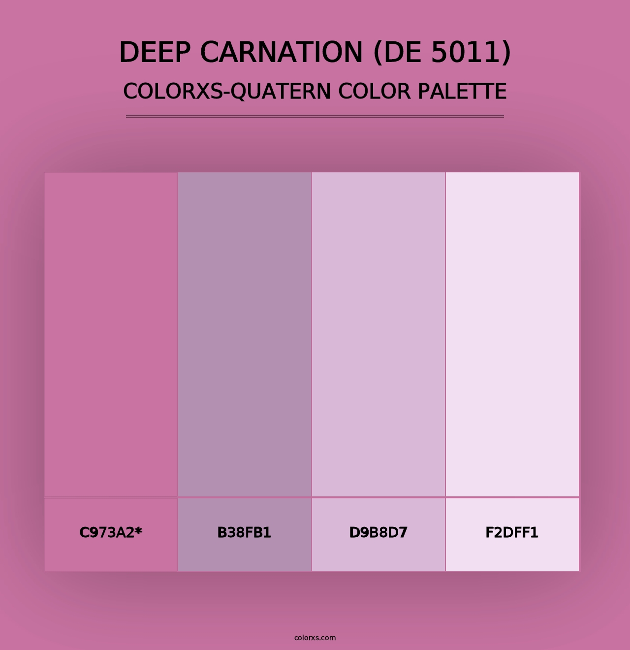 Deep Carnation (DE 5011) - Colorxs Quad Palette